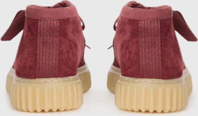 Clarks Heren Bottine Torhill High Wine Suede Bordeau
