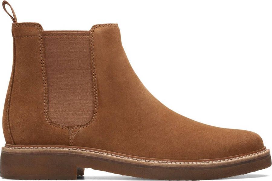 Clarks Heren Clarkdale Easy H 4 cognac suede