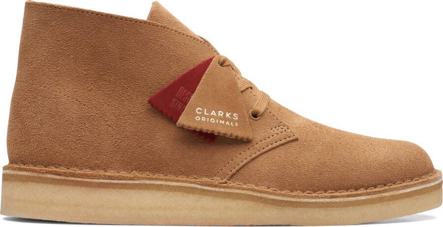 Clarks Donker Zand Suède Heren Lifestyle Schoen Brown Heren