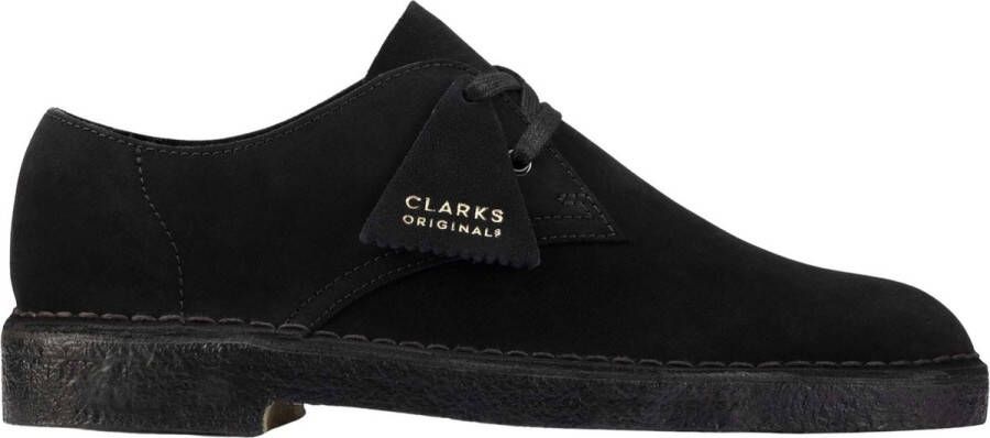 Clarks Heren Desert Khan Schoenen Zwart