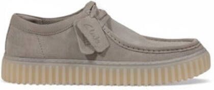 Clarks Heren Lace Ups Shoes In Grijs Van Leer