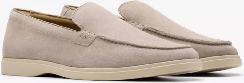 Clarks Heren Mocassin Torford Easy Grey Suede G-Breedte GRAU
