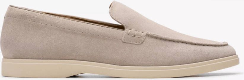 Clarks Heren Mocassin Torford Easy Grey Suede G-Breedte GRAU