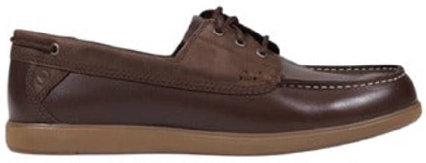 Clarks Heren Moccassin Van Leer In Bruin Kleur