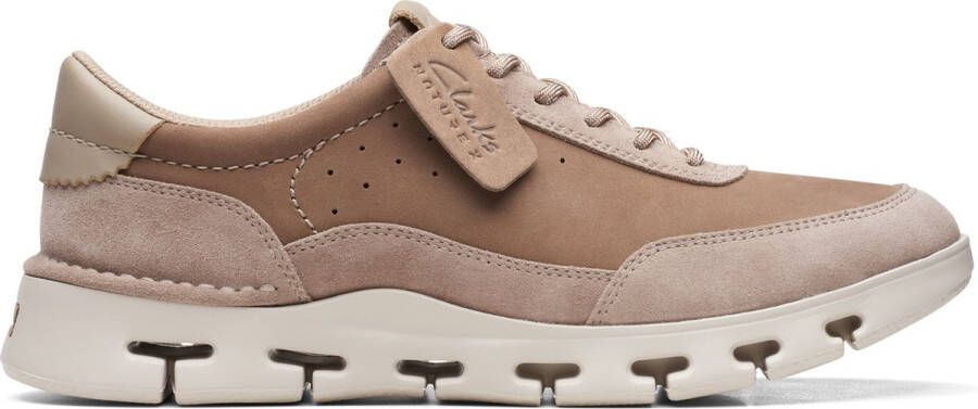 Clarks Ultiem Comfort Leren Sneakers voor Heren Beige