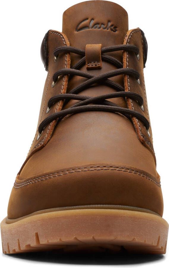 Clarks Rossdale Mid Veterboot Mannen Bruin Cognac