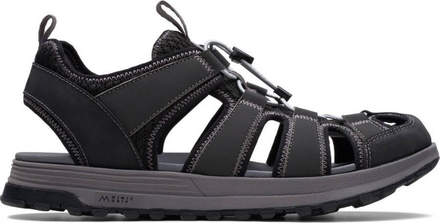 Clarks Trek Wave Platte Sandalen Black Heren