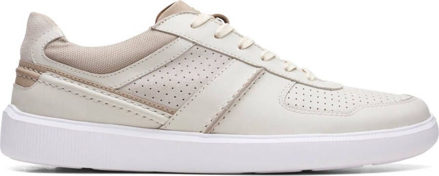 Clarks Cambro Race Heren Sneakers Off White Combi