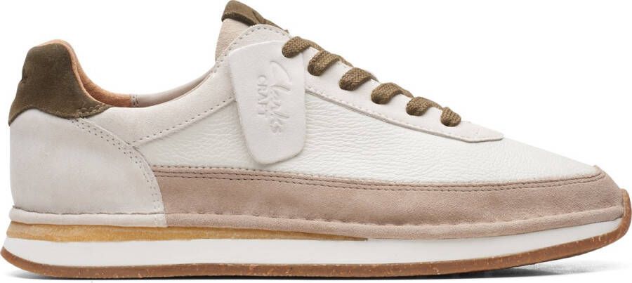 Clarks Sneakers in wit voor Heren 5. CraftRun veter