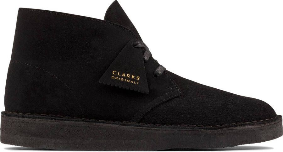 Clarks Zwarte Suède Heren Lifestyle Schoen Black Heren