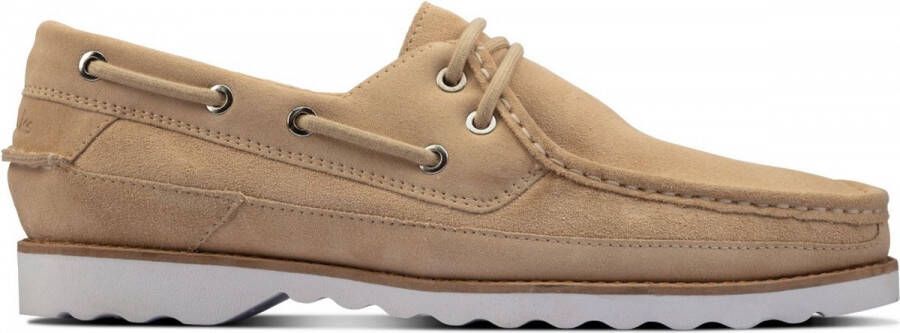 Clarks Heren schoenen Durleigh Sail G taupe suede