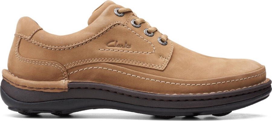 Clarks Veterschoenen NATURE THREE met zacht verdikte binnenzool - Foto 1