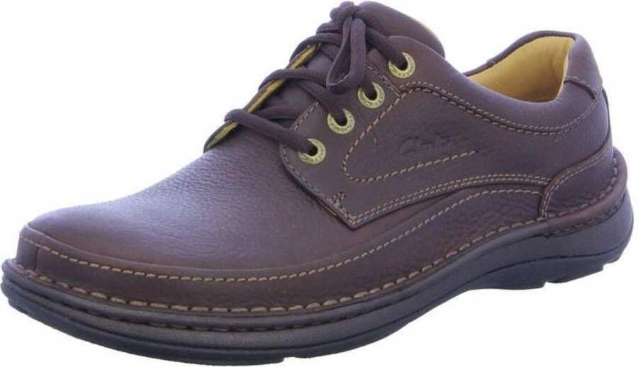 Clarks Nature Three Veterschoenen 20339005 Mahogany Bruin