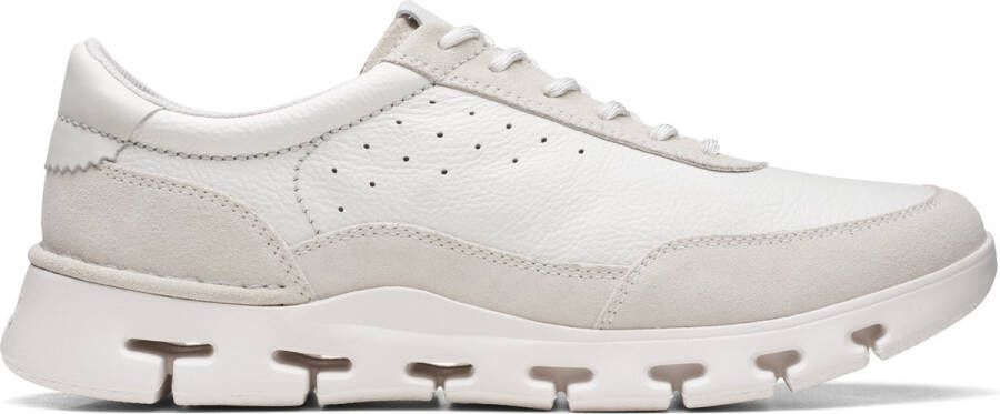 Clarks Witte Sneakers met Veters voor nen White