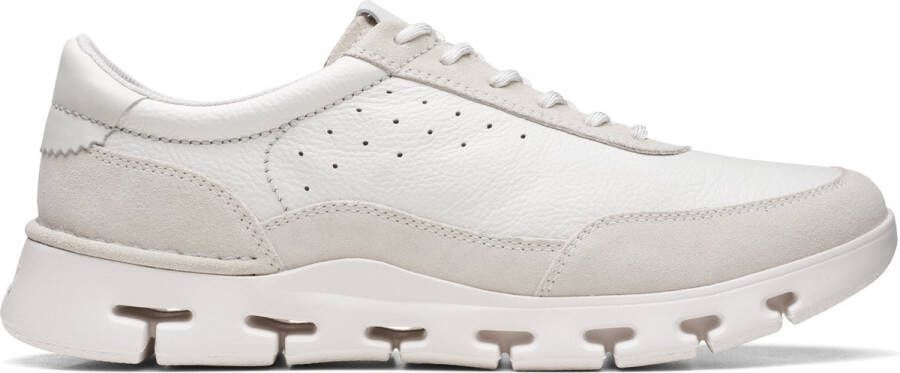 Clarks Witte Sneakers met Veters voor Heren White Heren