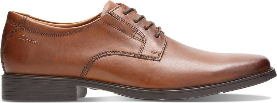 Clarks NU 21% KORTING Veterschoenen Tilden_Plain met comfortabel voetbed