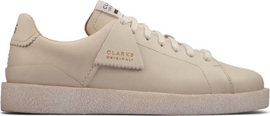 Clarks Logo-geëmsteerde low-top sneakers Beige Heren