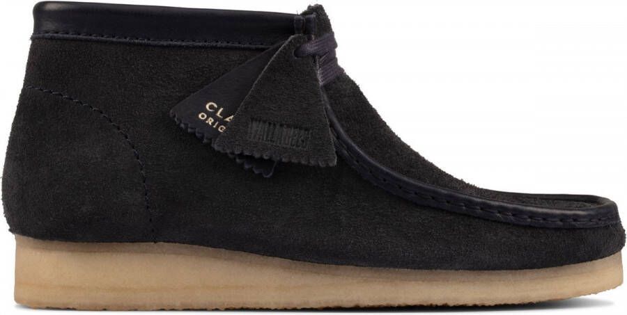 Clarks Originals Wallabee Boot Navy Hairy Suede Laarzen 26155048