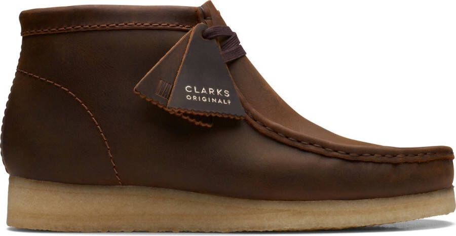 Clarks Originals Wallabee Boot Bijenwas Leer Brown Heren