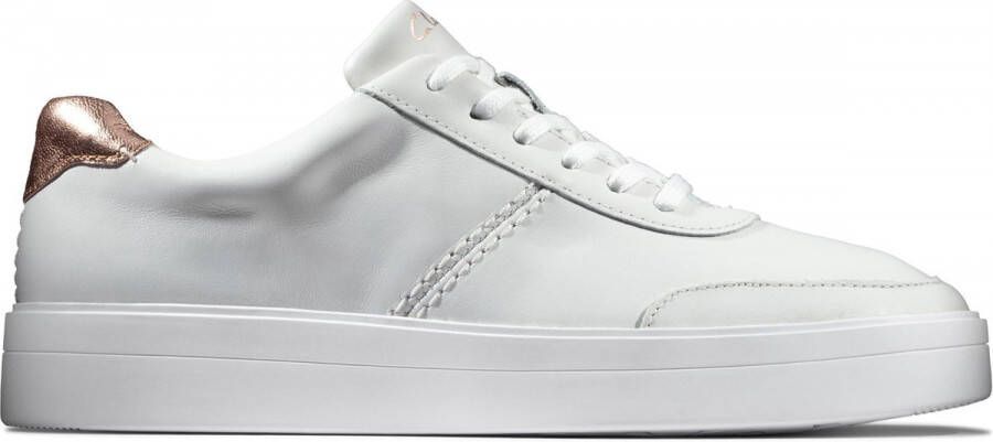 Clarks Hero Walk Dames Sneakers White Combi