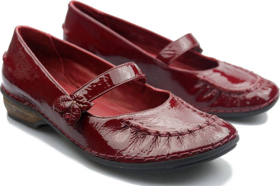 Clarks Husky Jade dames ballerina rood