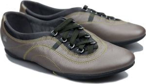 Clarks Stijlvolle leren instapschoen Grijs Dames