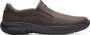 Clarks Bruine instappers voor heren met antislip zool Brown Heren - Thumbnail 1