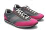 Clarks Jewel Lace Leren Sneakers Roze Dames - Thumbnail 1