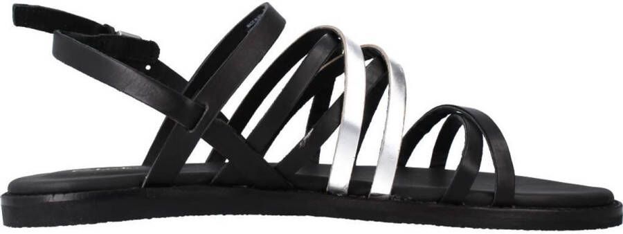 Clarks Enkel Platte Sandalen voor Vrouwen Black Dames