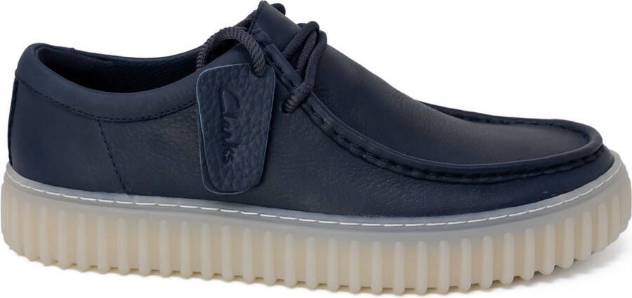 Clarks Leren Veterschoenen Met Rubberen Zool