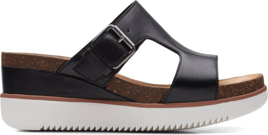 Clarks Lizby Ease Black Leather Vrouwen