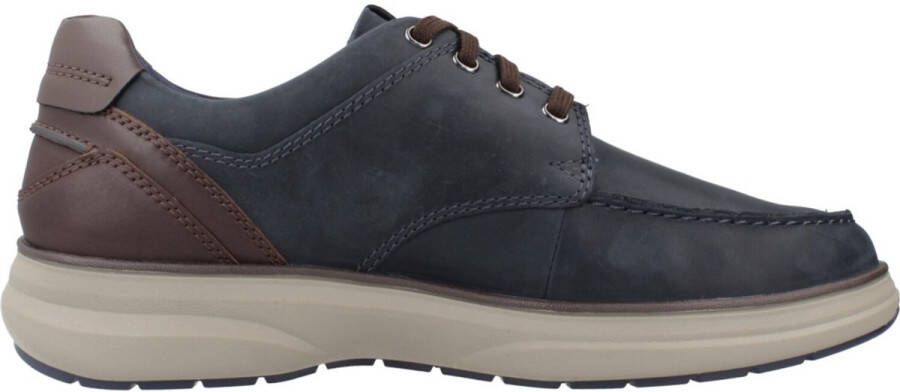 Clarks 26184429 heren veterschoenen sportief Mullan Moc blauw