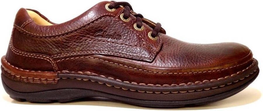 Clarks Veterschoenen NATURE THREE Vrijetijdsschoen lage schoen veterschoen met uitneembare voetbed