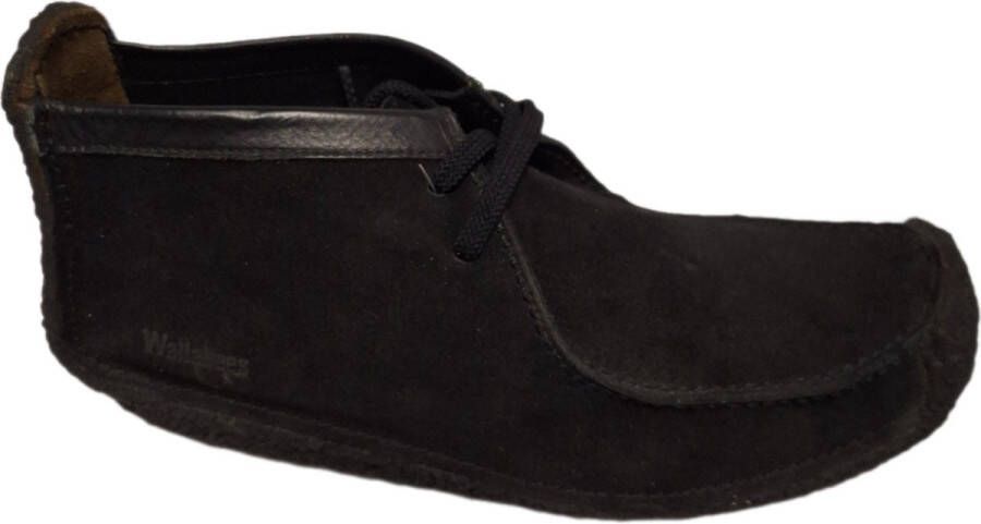 CLARKS ORIGINAL CLARKS-WALLABEE-BLACK SUEDE-OMYX ZOOL