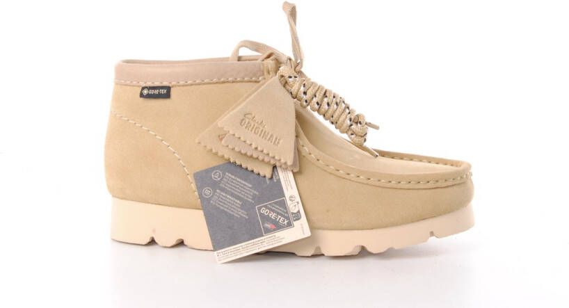 Clarks Originals Dames Wallabee Boot waterdicht beige suède
