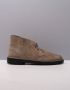 Clarks Stijlvolle Grijze Nubuck Leren Lage Laarzen Grijs Heren - Thumbnail 1