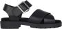 Clarks Zwarte Leren Sandaal Orinoco Cross - Thumbnail 1