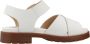 Clarks Stijlvolle Platte Sandalen voor Vrouwen White Dames - Thumbnail 1