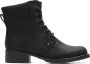 Clarks Orinoco Spice Dames Veterboot Black Leather - Thumbnail 1