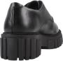 Clarks Zwarte Leren Veterschoenen Page Walk Black Dames - Thumbnail 1