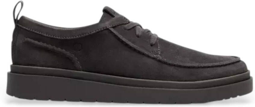 Clarks Polden Moc grijs leren schoenen