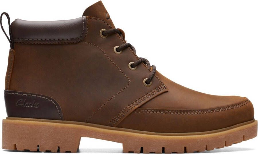 Clarks Heren Rossdale Mid Veterschoen Bruin Heren