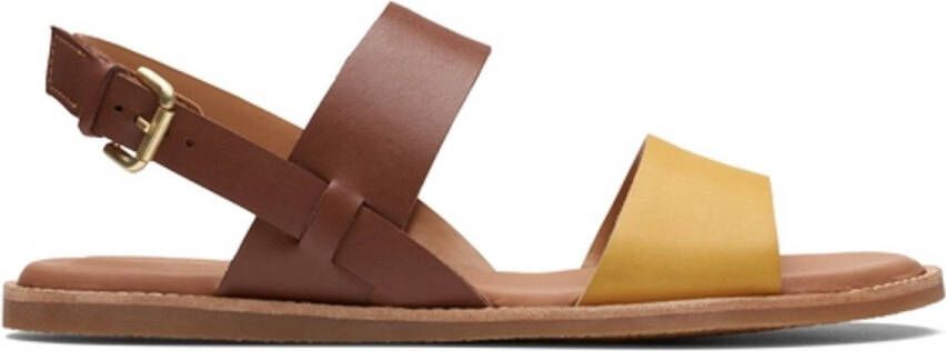 Clarks Sandaal Women Karsea Strap Tan Combi