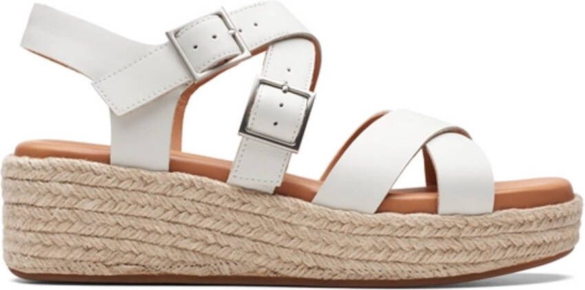 Clarks Sandalettes Women Kimmei Buckle Off White Combi
