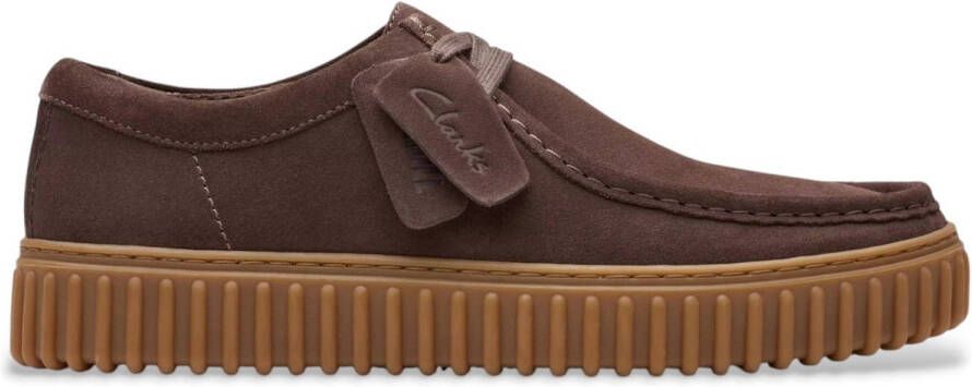 Clarks Torhill Lo bruin leren schoenen