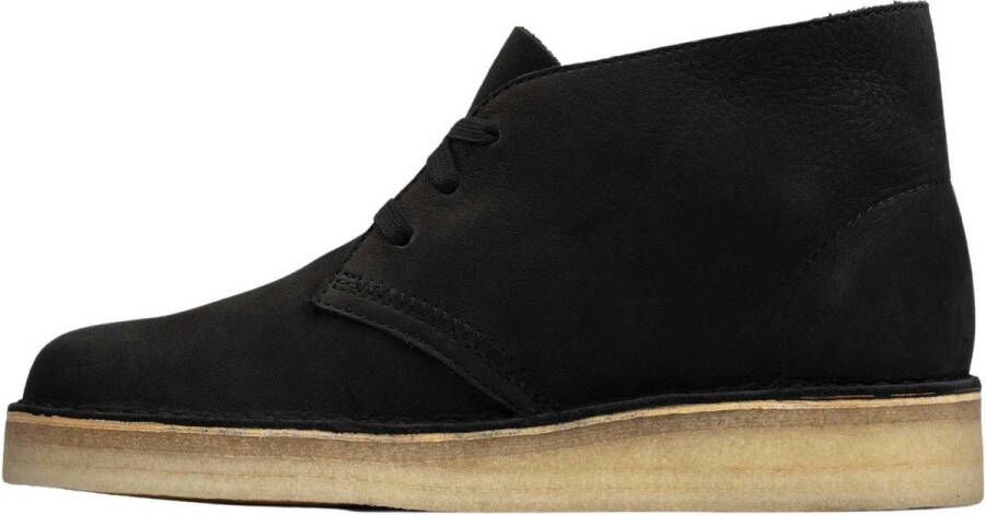 Clarks Desert Coal Zwart Dames Veterboots Zwart Kleur Zwart