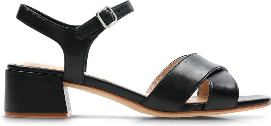 Clarks Sheer35 Strap Dames Sandalen Black Leather