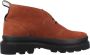 Clarks Shoes Badell Db Schoenen Bruin Rood Man - Thumbnail 1