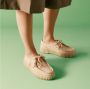 Clarks Shoes Clarks Dames Veterschoen Torhill Bee Ecru Suede BEIGE - Thumbnail 1