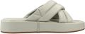Clarks Pantoffels Alda Glide slides slippers met gewatteerde band - Groen